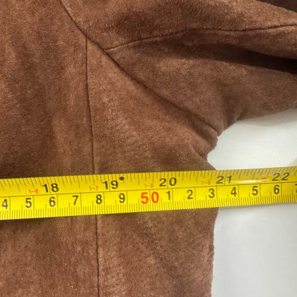 Vintage 1990s/Y2K Chadwicks Womens Jacket Size 14 Suede Floral Embroidered - Picture 8 of 9